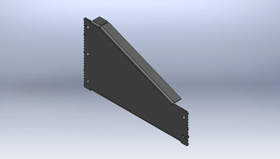 Contoured sides with top and bottom flanges