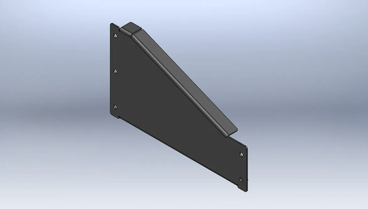 Straight sides with top and bottom flanges