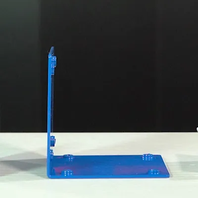 Commonly used for mounting a horizontal component to a vertical surface, or vice versa.